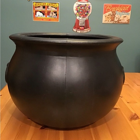 VINTAGE HALLOWEEN BLOW MOLD BLACK CAULDRON UNION PRODUCTS 1987 LARGE MOMMA! - Picture 5 of 8